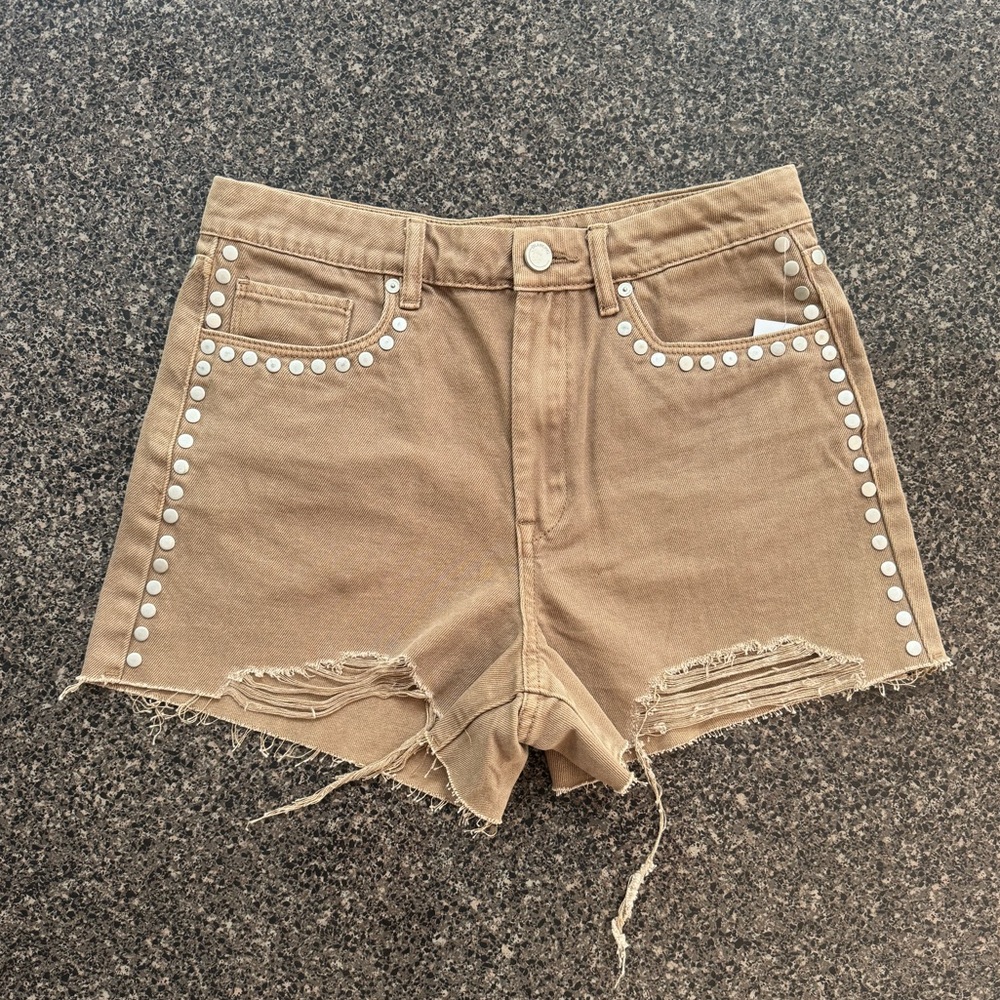 BLANKNYC The Reeve Overdyed Denim Stud Short